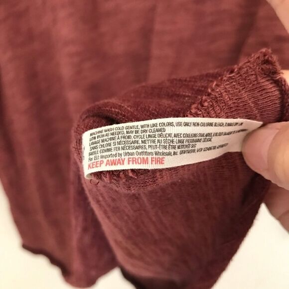 Free People Beach two body rust cocoon cowl neck tunic top XS - Picture 7 of 9